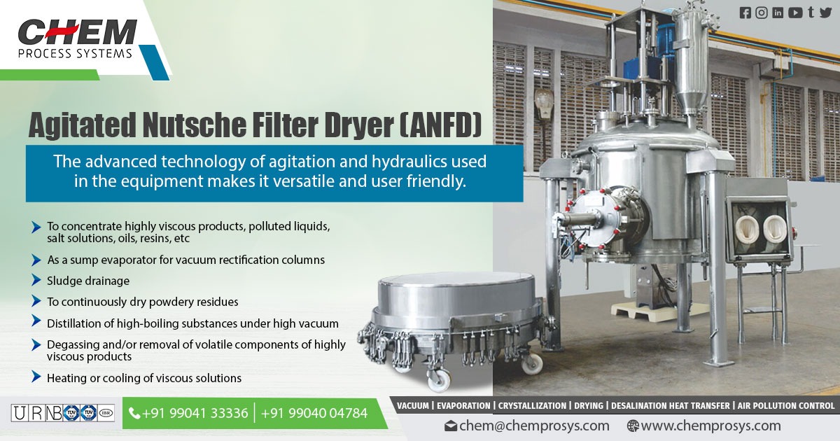 Agitated Nutsche Filter Dryer