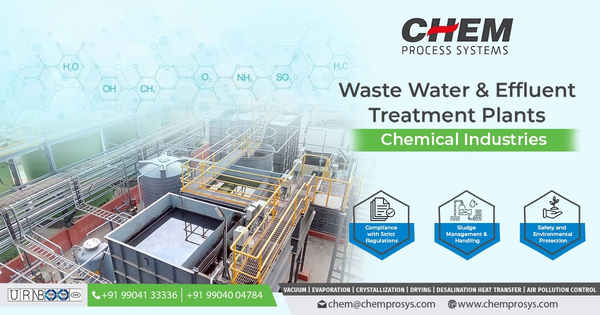 Waste Water and Effluent Treatment Plants for Chemical Industries