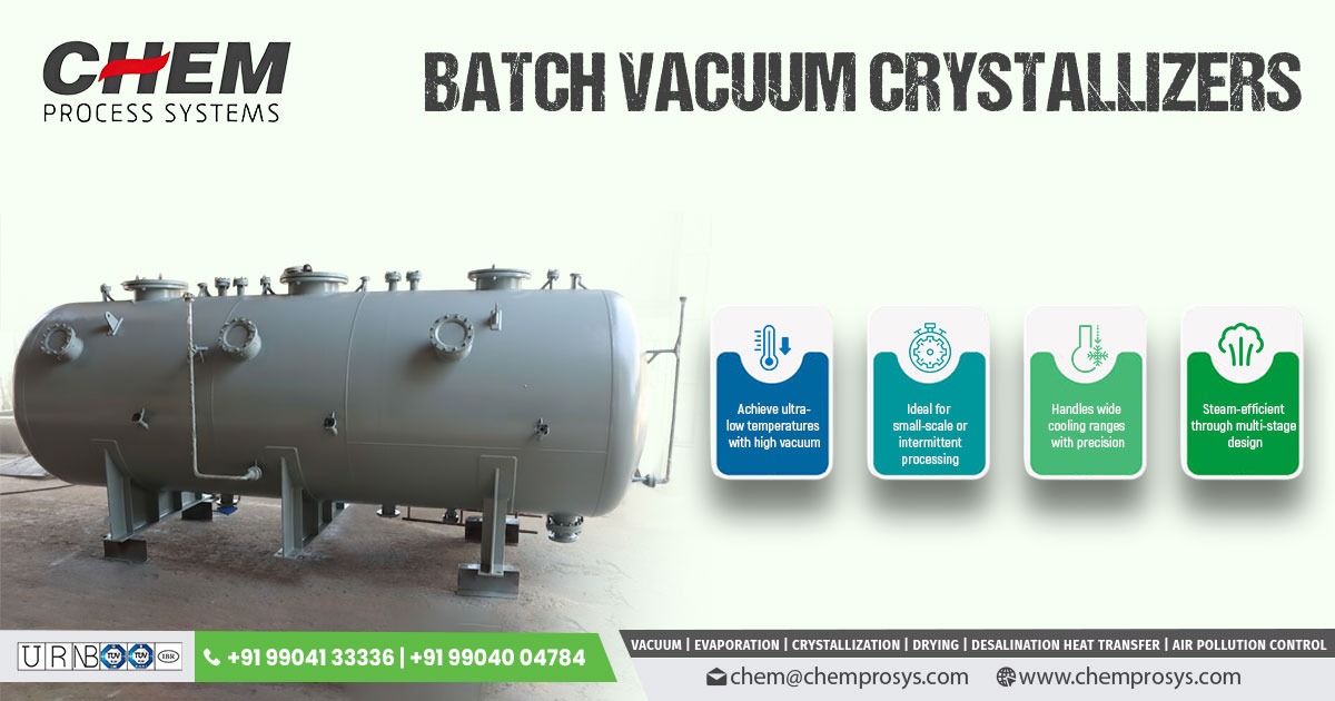 Manufacturer of Batch Vacuum Crystallizer